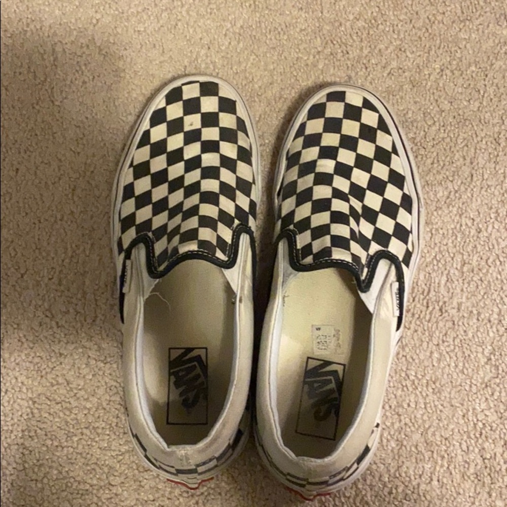 Checkered vans women’s size 8-9